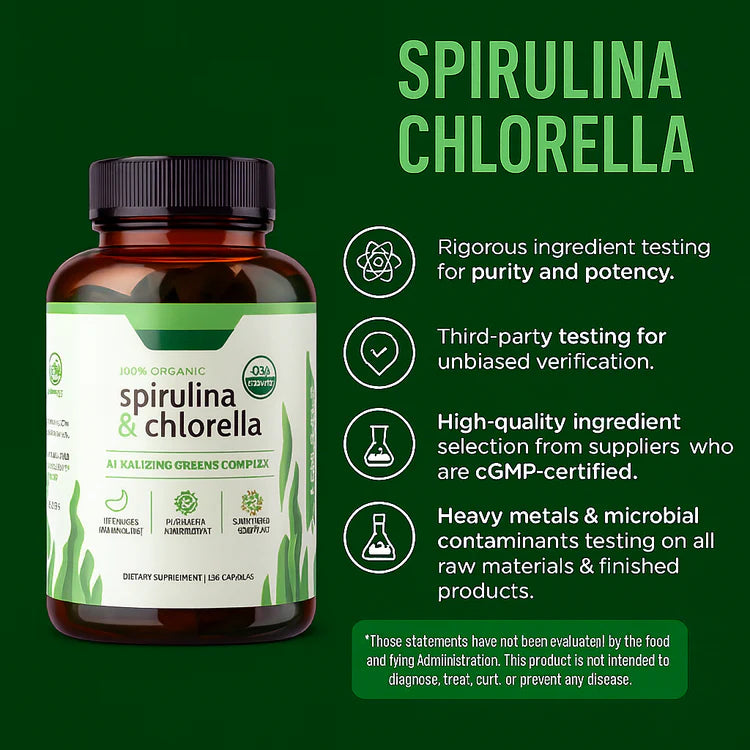 Chlorella + Spirulina | Antioxidant and Liver detoxification