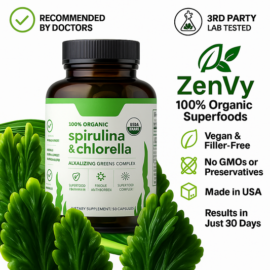 Chlorella + Spirulina | Antioxidant and Liver detoxification