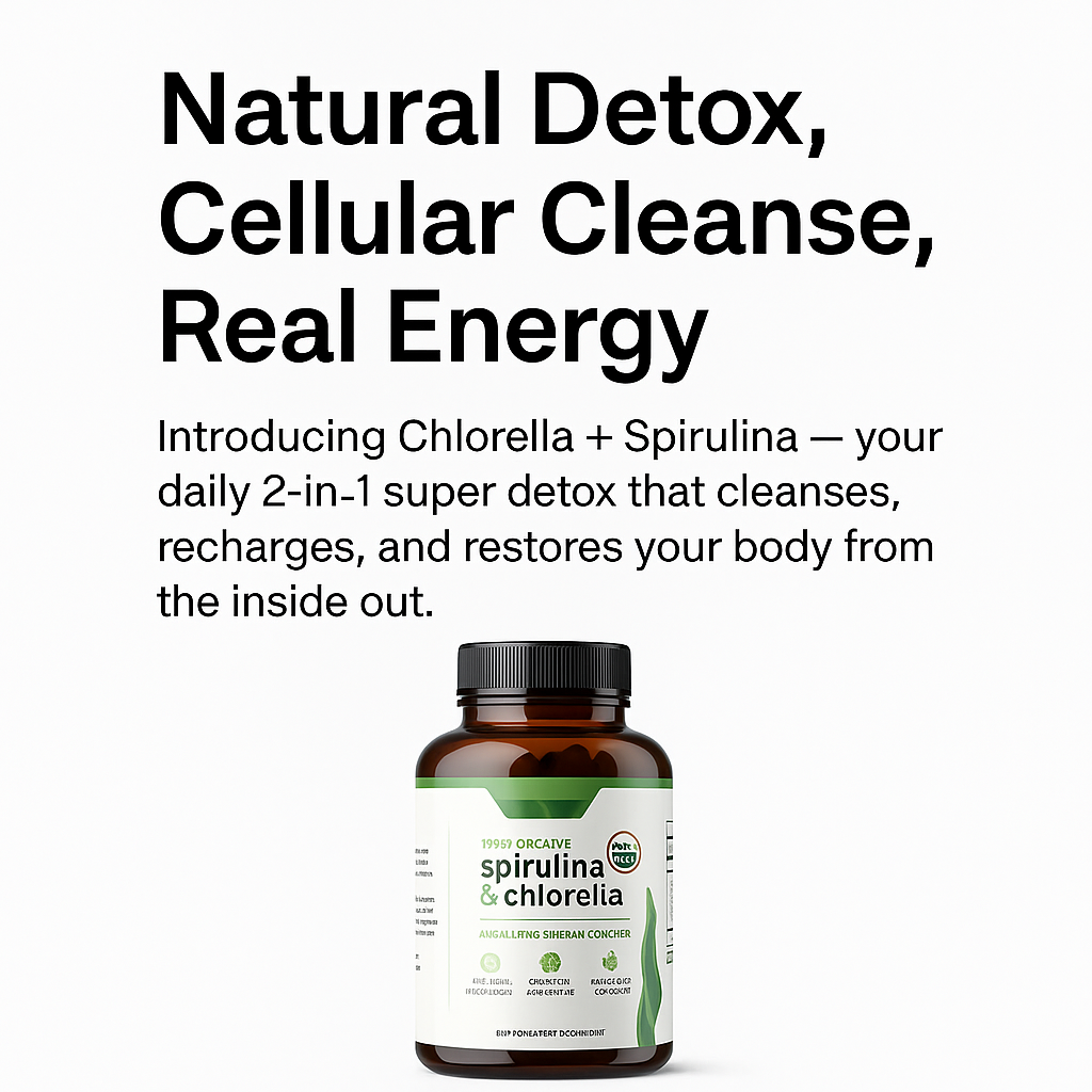 Chlorella + Spirulina | Antioxidant and Liver detoxification